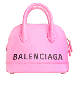 Balenciaga Ville XXS, Grained Leather, Neon Pink, S, 3*